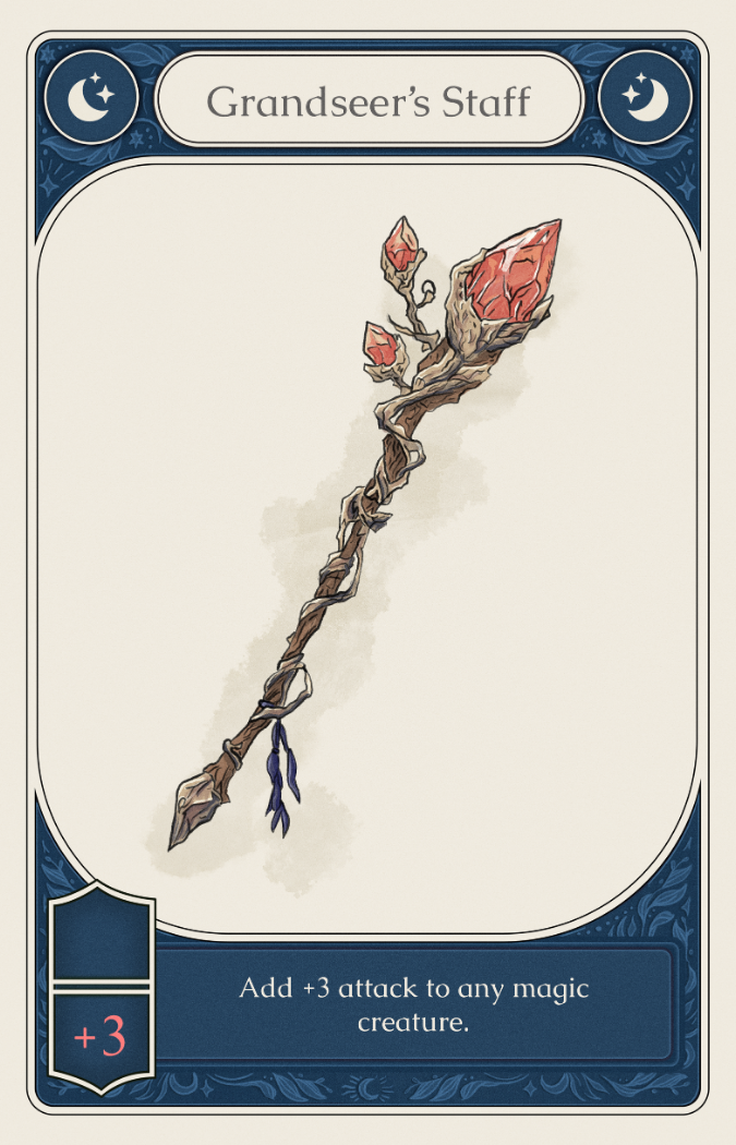 Grandseer's Staff support card